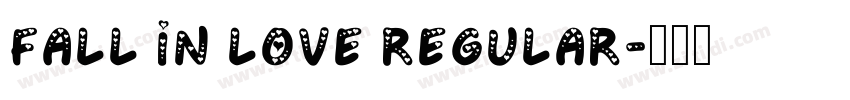 Fall in love Regular字体转换